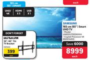 Samsung 165cm (65") Smart UHD TV UA65DU7000KXXA