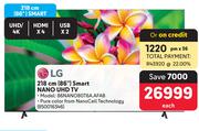 LG 218cm (86") Smart Nano UHD TV 86NANO80T6A.AFAB