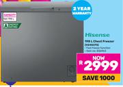 Hisense 198Ltr Chest Freezer H245CFS