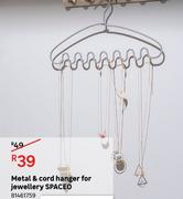 Spaceo Metal & Cord Hanger For Jewellery 81461759