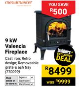 Megamaster 9kW Valencia Fireplace