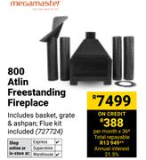 Megamaster 800 Atlin Freestanding Fireplace