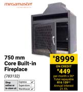 Megamaster 750mm Core Built-In Fireplace