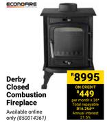 Econofire Derby Closed Combustion Fireplace