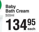 Bionike Triderm Baby Bath Cream-500ml Each