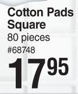 Softi Cotton Pads Square (80 Pieces)