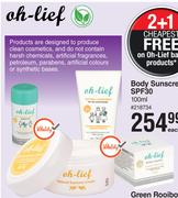 Oh Lief Body Sunscreen SPF30-100ml Each