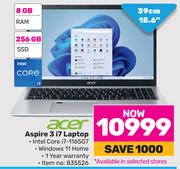 Acer 15.6"(39cm) Aspire 3 i7 Laptop