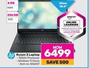 HP Ryzen 3 Laptop 