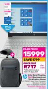 HP 15.6"(39cm) Intel Core i7 Laptop Plus Backpack And 150 Wireless Mouse