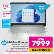 HP 15.6"(39cm) Intel Core i3 Laptop