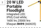 Eurolux 20W LED Portable Floodlight 660635