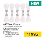 A60 7W Value 10 Pack-Per Pack