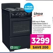 Univa 500mm 4 Plate Cable Stove U405-1