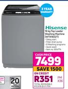 Hisense 16Kg Top Loader Washing Machine WTX1602T