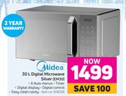 Midea 30L Digital Microwave Silver EM30