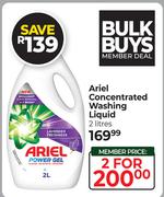 Ariel Concentrated Washing Liquid-For 2 x 2L