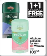 Mitchum Gel Stick For Men Or Women-63g