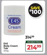 E45 Body Cream Tub-500g