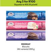Meerkat Biscuits (All Variants)-For Any 3 x 200g