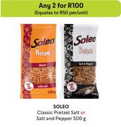 Soleo Classic Pretzel Salt Or Salt & Pepper-For Any 2 x 500g
