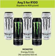 Monster Energy Drinks (All Variants)-For Any 5 x 553ml