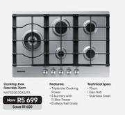 Samsung Cookertop Inox Gas Hob 75cm NA75D3030AS/FA