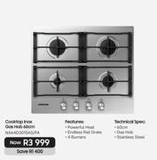 Samsung Cookertop Inox Gas Hob 60cm NA64D3010AS/FA