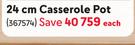 Legend 24cm Casserole Pot-Each