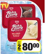 Ola Rich n Creamy Ice Cream Assorted-For Any 2 x 1.8L
