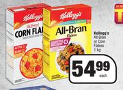 Kellogg's All Bran Or Corn Flakes-1Kg Each