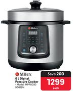 Milex 6Ltr Digital Pressure Cooker 458194