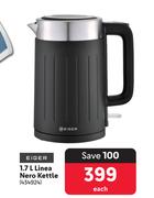 Eiger 1.7Ltr Linea Nero Kettle 434924