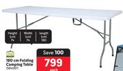 Camp Master 180cm Folding Camping Table 384087