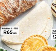 White Wraps 6s + 3 Free-Each