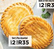 Vee's Pies Assorted-For 2