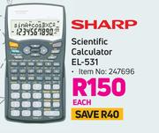 Sharp Scientific Calculator EL 531-Each