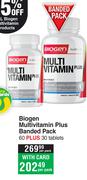 Biogen Multivitamin Plus Banded Pack 60 Plus 30 Tablets-Per Pack