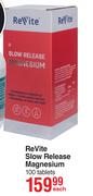 Revite Slow Release Magnesium 100 Tablets-Each
