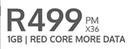 Samsung Galaxy S22 5G 256GB-On 1GB Red Core More Data