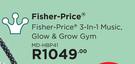Fisher Price 3-In-1 Music, Glow & Grown Gym MD-HBP41