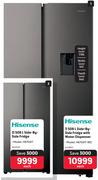 Hisense 508 Side By Side Fridge With Water Dispenser H670SIT-WD
