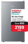 Hisense 92L Bar Fridge M125RTS