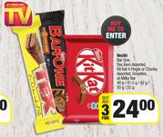 Nestle Barone,Tex,Aero,Kitkat 4 Finger Or Chunky,Smarties Or Milky Bar-For 3 x 40g/41.5g/42g/50g/55g