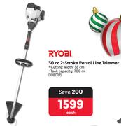 Ryobi 30cc 2-Stroke Petrol Line Trimmer 108012