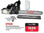 Ryobi 45cc Petrol Chainsaw 337705