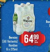 Bernini (All Variants) Handies-6 x 275ml Per Pack