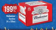 Budweiser Handies-24 x 330ml Per Case