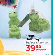 Bath Mate Frogs Bath Toys 2 Piece Assorted-Per Pack