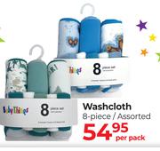 Baby Things Washcloth 8 Piece Assorted-Per Pack